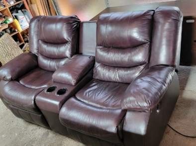 2 Piece Reclining Sofa Couch Set