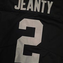 Black Ashton Jeanty Las Vegas Raiders #2 jersey 