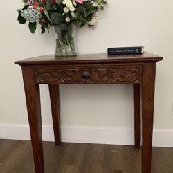 Antique A 19th-century carved oak side 
