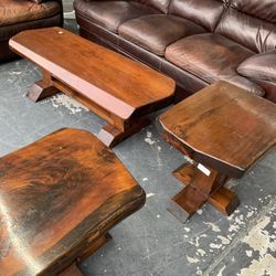 Solid wood coffee tables