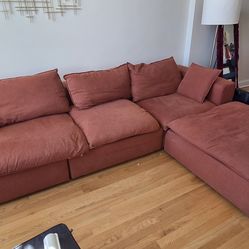 Two piece modular couch
