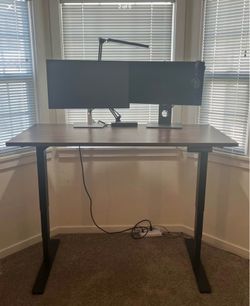 Electric Rectangular Adjustable Standing Desk.