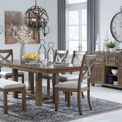 Brand New Dining Table (No Chairs) - $1349 Retail - Open Box - Extensions - 36x62”+ Delivery Available 