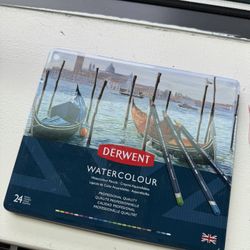 Derwent watercolour pencils and blick drawing pencils