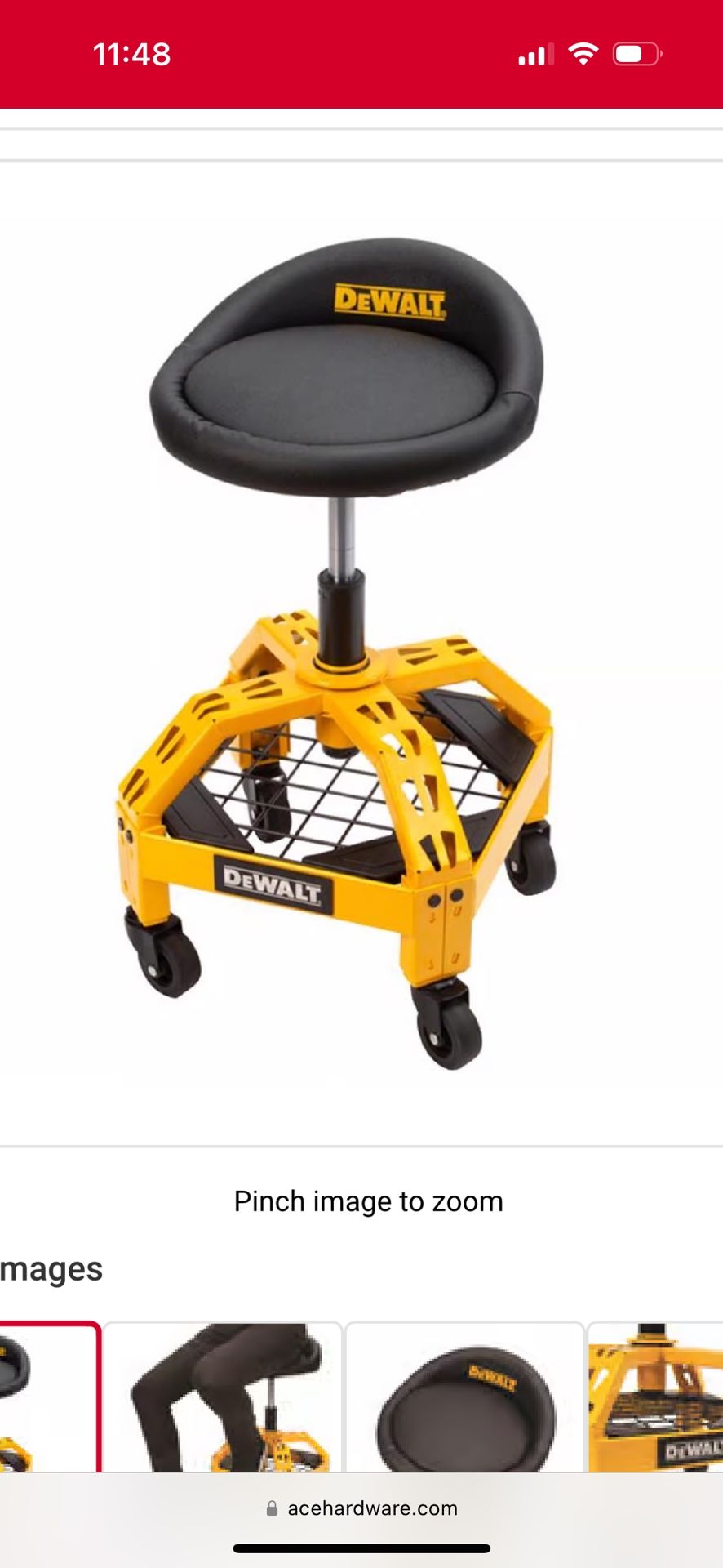 Dewalt Swivel Shop Stool
