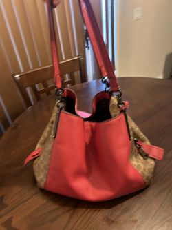 Red Coach Purse And Wallet 