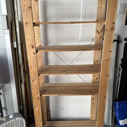 Wooden Storage Shelf 69T x 32W x 13.5D