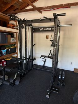 NEW IN BOX- Major Fitness B52 PRO Squat Rack Power Cage Functional Trainer Home Gym Smith Machine