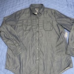 American Rag Mens Large L Dress Shirt Button Up Alfani lululemon Zara Western H & M Hollister Express Macys INC International Concepts Casual Rsq