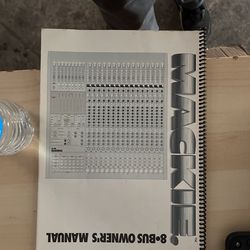 Mackie 8 Bud Manual 