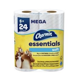 Charmin Toilet Paper 6 Rolls Mega 