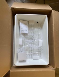 Flat apron farmhouse porcelain sink