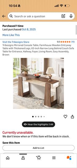Console Table