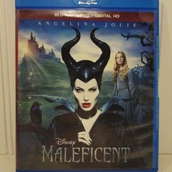 $5 DISNEY BLU RAY MOVIE. MALEFICENT. BLU RAY / DVD ONLY. NO DIGITAL. $5 OR TRADE FOR A MOVIE TITLE I DO NOT ALREADY OWN.
