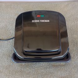 George Foreman 4-Serving Copper Color Removable Plate Grill, Electric Indoor Grill and Panini Press, Black/Copper, GRP460BXC

