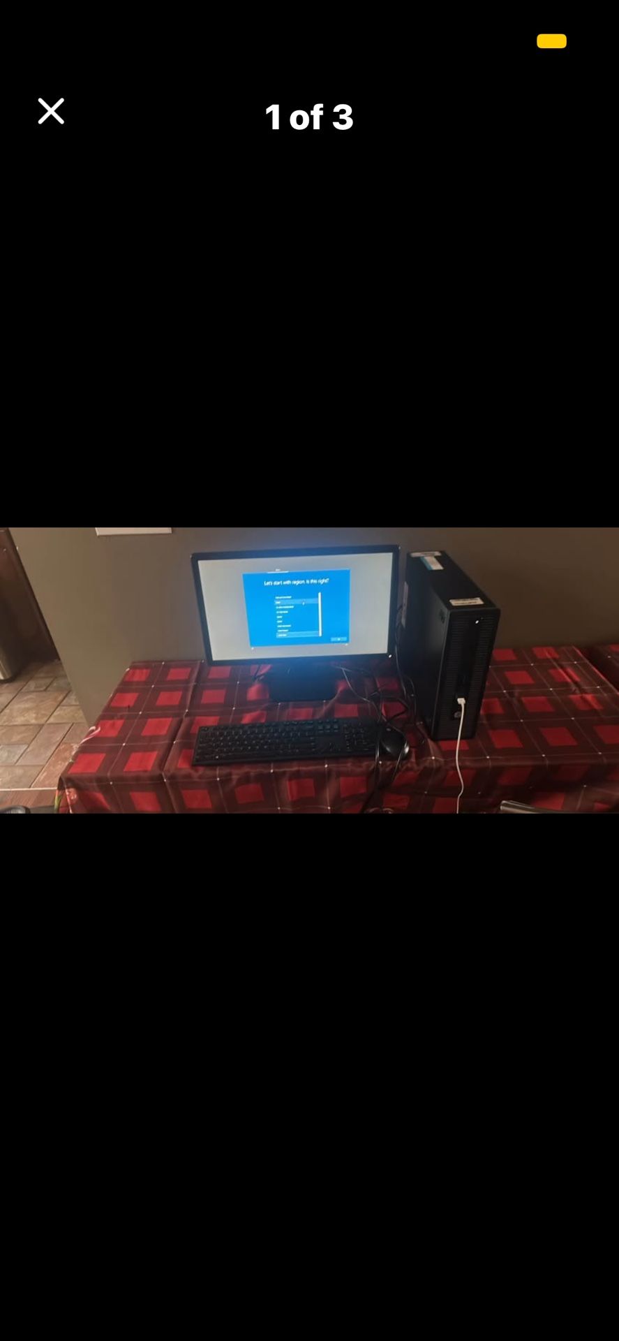 Dell monitor and hp hard drive mouse and keyboard