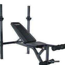 Fitness Gear Bench With Olympic Weight Bar