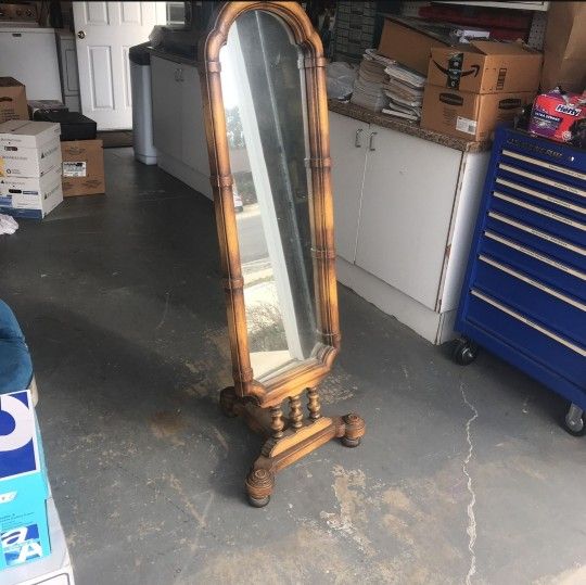 Antique Wardrobe Mirror
