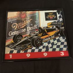 Miller Genuine Draft Grand Prix Bobby Rahal #1 Indy Car Mirror 1993