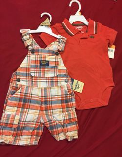 Oshkosh Bgosh Overall set Size 12 Months