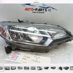 2015-2017 HONDA FIT RIGHT PASSENGER HALOGEN HEADLIGHT OEM 2016 JD108318