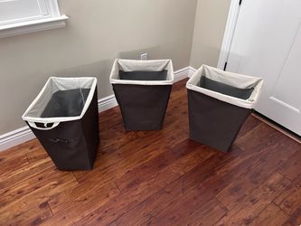 Set of 3 Fabric Laundry Hampers
