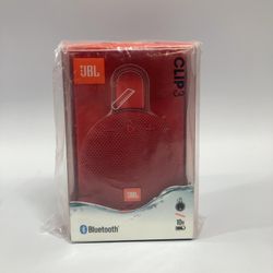 New JBL Clip 3 Portable Wireless Bluetooth Speaker Red