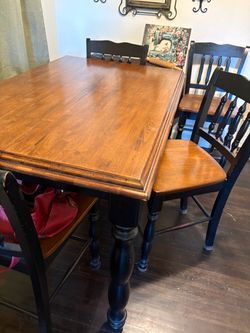 Dining room table and chairs Dining room table and chairs
