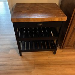 Butcher Block Cart