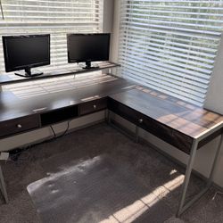 Desk And Monitors For Sale