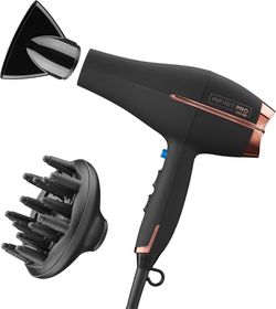 Conair InfinitiPRO Hair Dryer with Diffuser & Concentrator, 1875W, Black -NEW (3023/9)