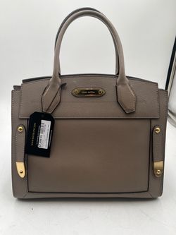 Louis Vuitton Leather Handbag Taupe