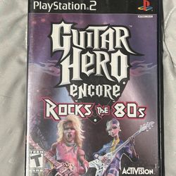 Guitar Hero Encore: Rocks the 80s - PlayStation 2 - PS2 - Complete - CIB