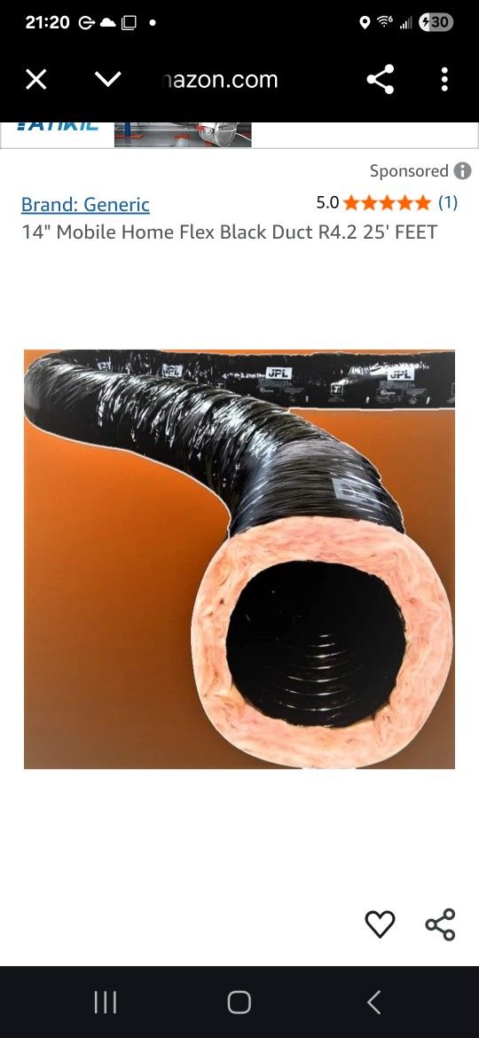 Ducting R8 14 Inch X 20 Feet 2 Rolls
