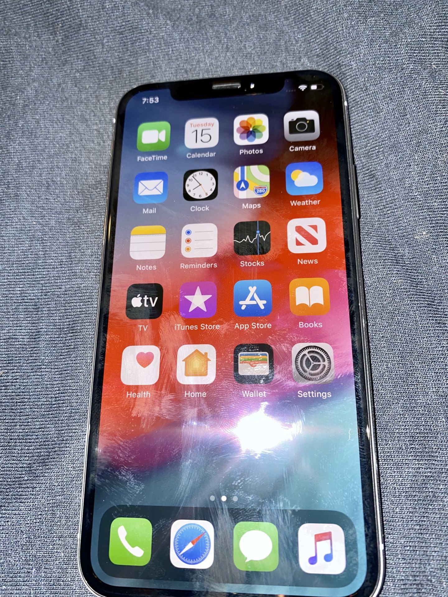 iPhone X 256GB Sliver New