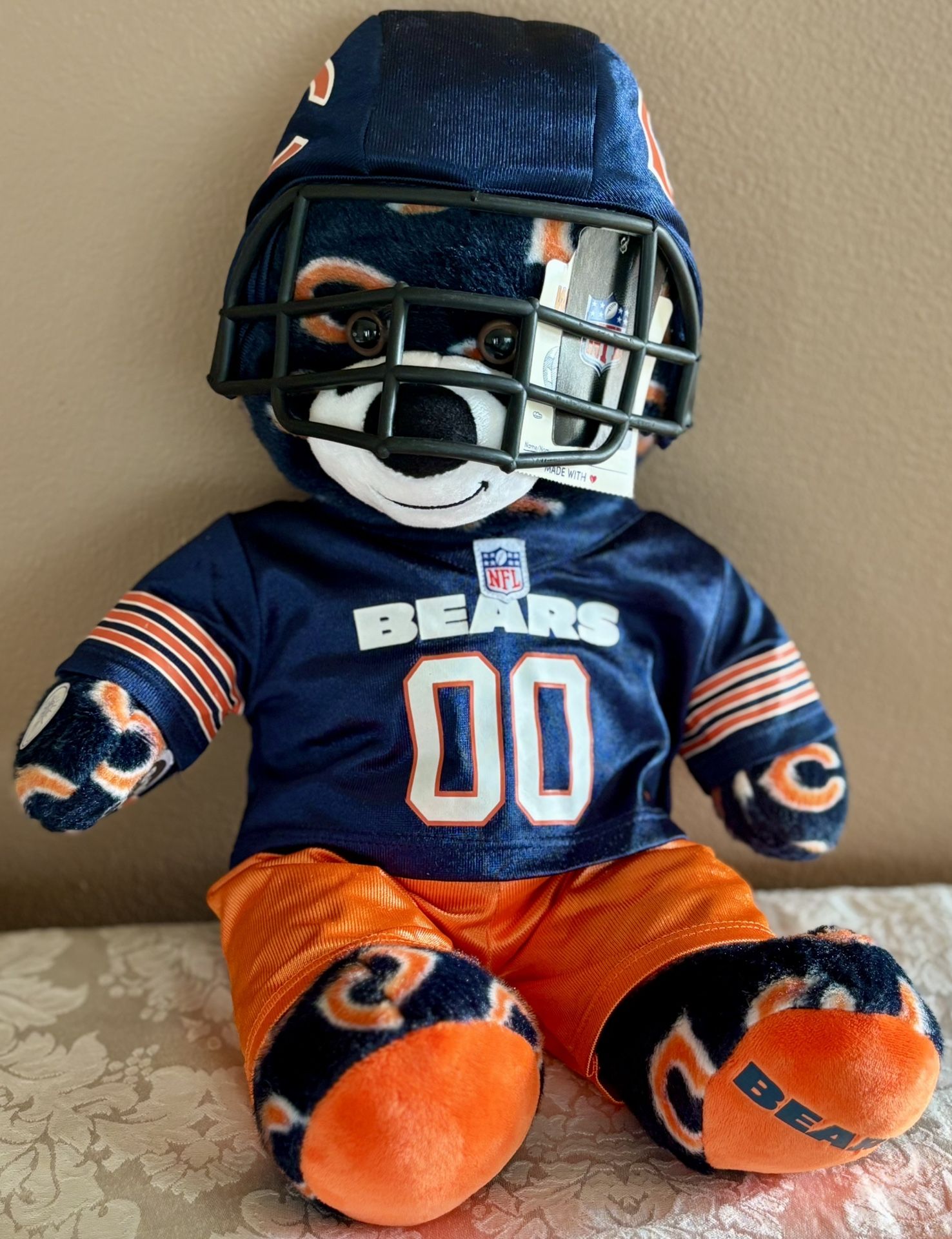 Build-A-Bear Chicago Bears Teddy Bear New (Old Stock) With Tags-Never Used🟠Read Full Description Below 🟠