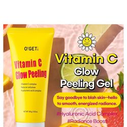 2 NEW O!GET! Vitamin C Glow Peeling Gel and Hydration Moisturizer Blemish Lotion Cream