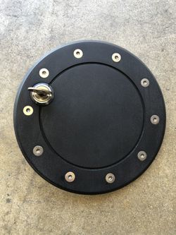 Matte black fuel door with lock 2009-2014 F-150