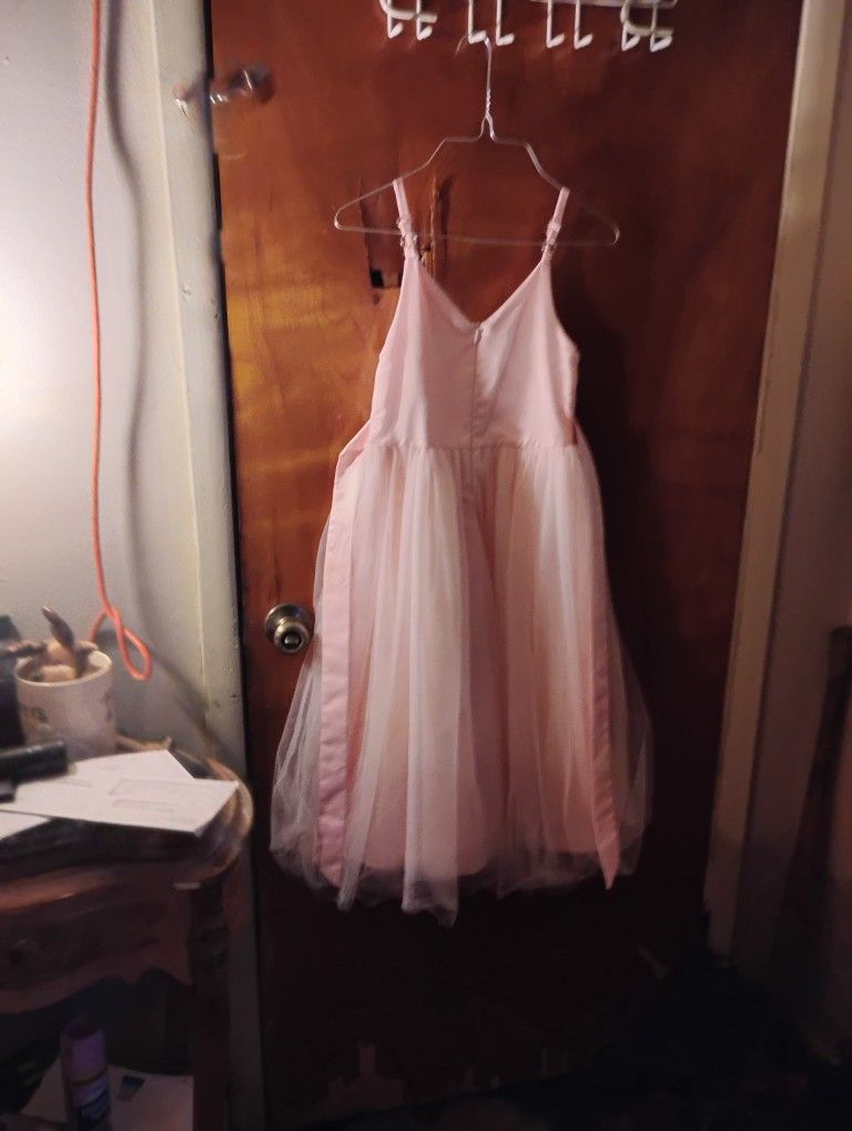 Flower Girl Dress Size 4 Pink Never Wore