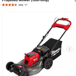 Milwaukee lawn mower tool only NEW open box item 
TOOL ONLY 