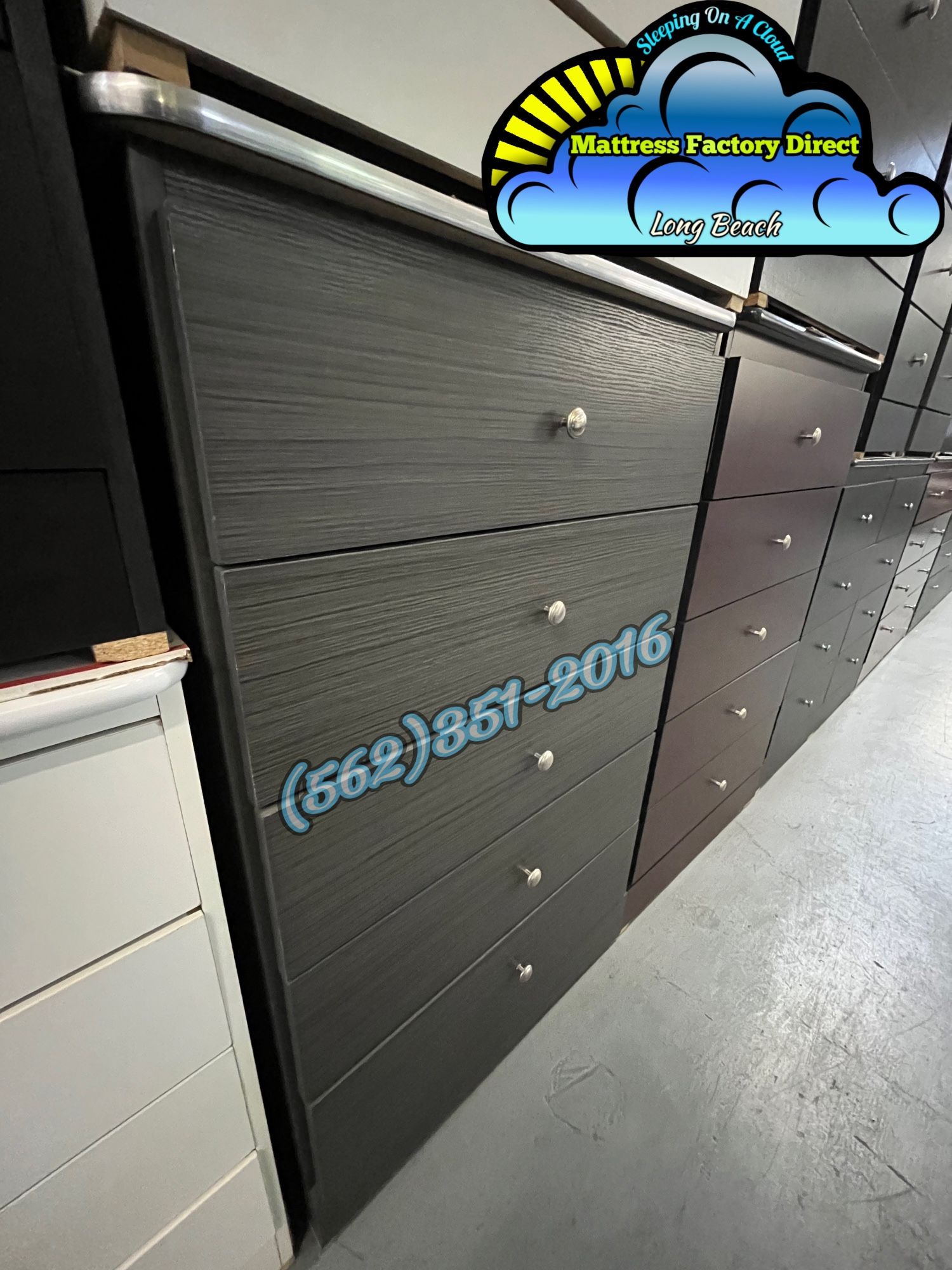 Five Drawer Dresser Grey Chest Comoda Nueva
