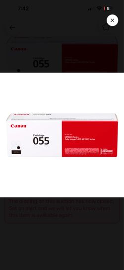 Canon Genuine 055 Black Toner Cartridge – New