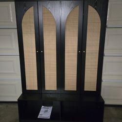 New Entryway Shoe Cabinet with Open Bottom