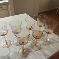 Pink Wine Glasses