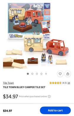 Tile Town Bluey Camper Magnetic Tile Set