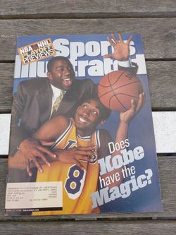 Kobe Braynt First Sports Illustrated Magazine 1998, Lakers Baseball Cards Bobbleheads 