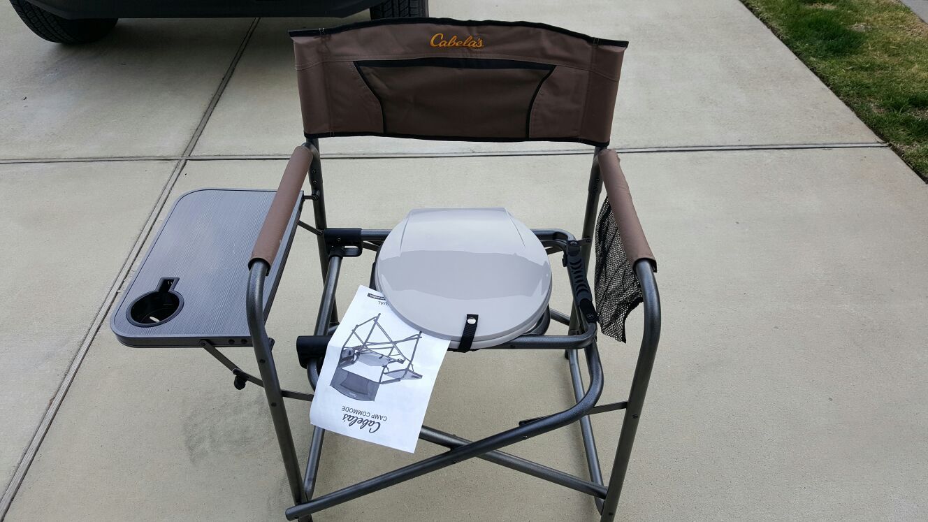 CABELA'S FOLDING TOILET SEAT CHAIR