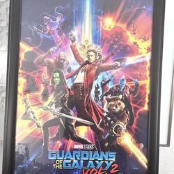 Movie Theatre Guardians of the Galaxy Poster Wall Frame