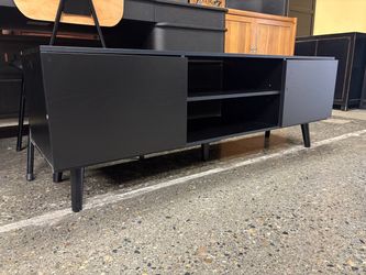 Black MCM Style Media Stand