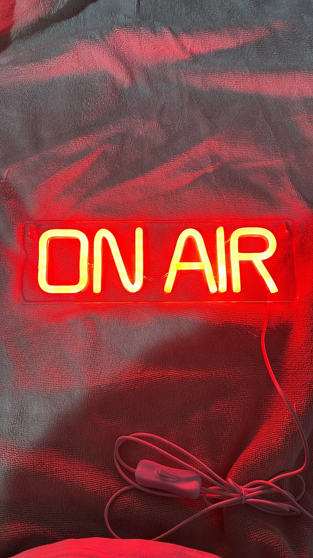 On Air. Neon Sign